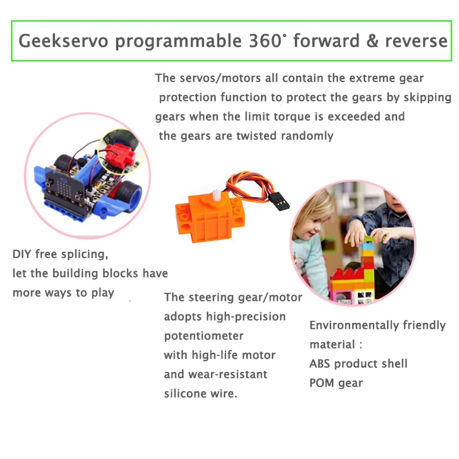 4 pz. Geekservo Servo a Rotazi - Microbit Robot recensione e prezzo