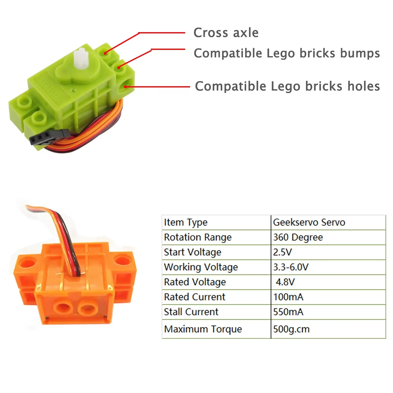 4 pz. Geekservo Servo a Rotazi - Microbit Robot recensione e prezzo