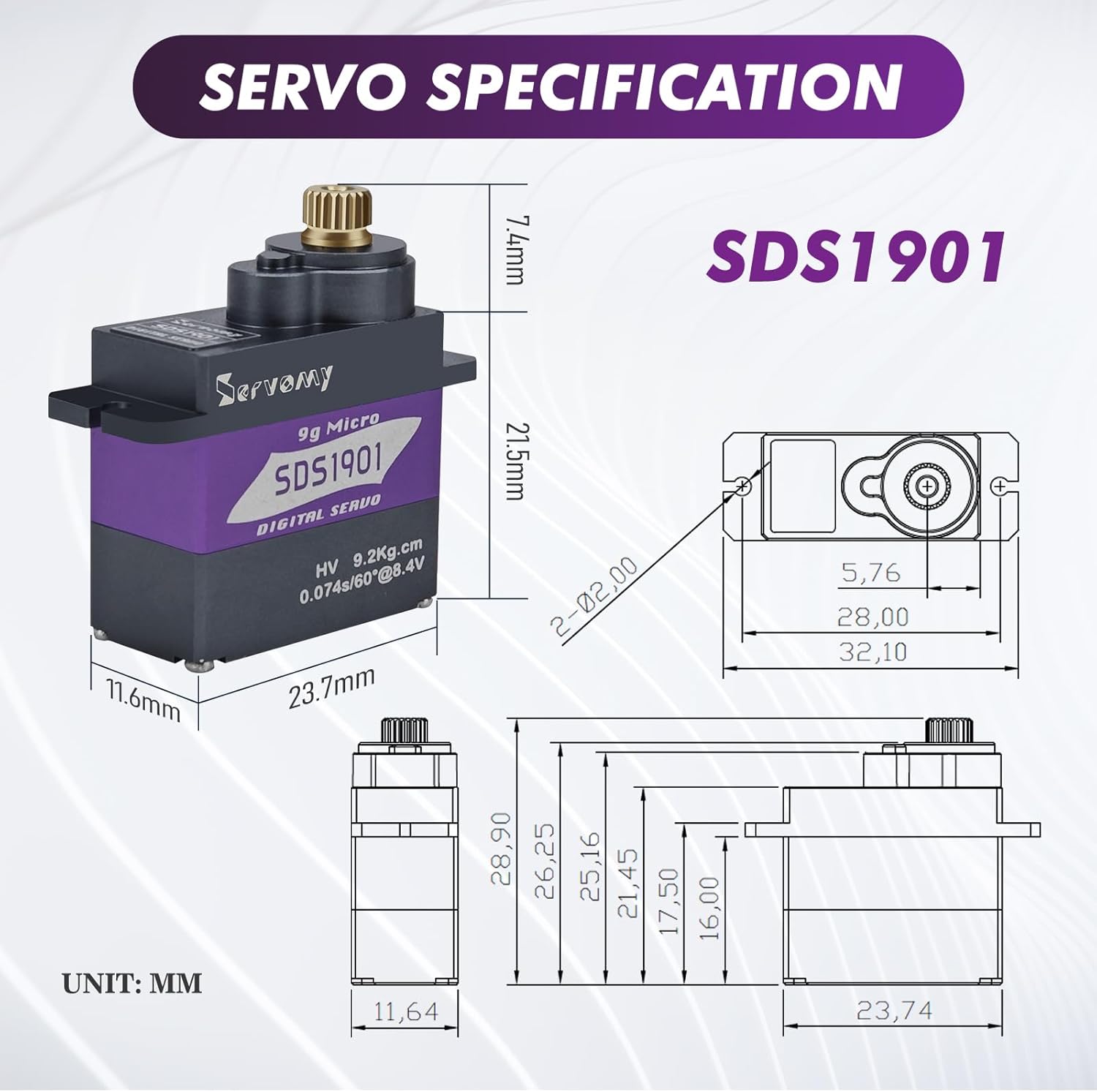 SERVOMY-SDS1901 Digitale 9G Mi - Arduino Robot recensione e prezzo