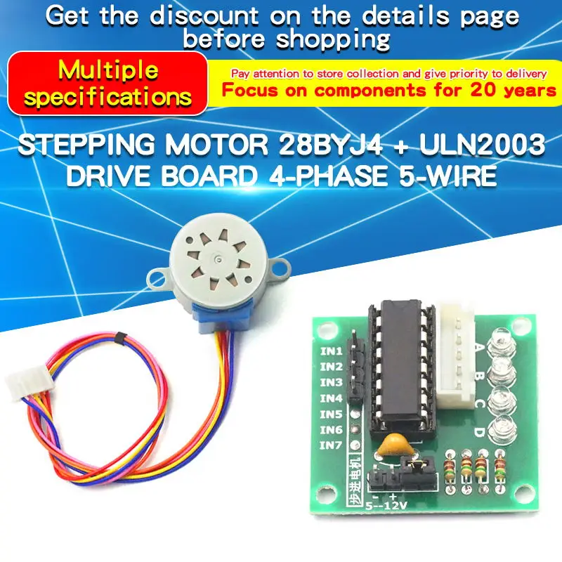 1PCS 28BYJ4 Motore passo-passo - Uln2003 Driver recensione e prezzo